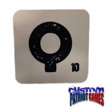 Scrabble Initial 4" Square Coaster - Q
