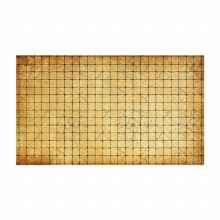 Wipeable Ancient Grid on Parchment 24" x 14" Playmat