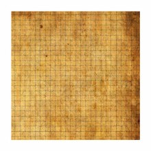 Wipeable Ancient Grid on Parchment 25" x 25" Playmat