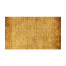 Wipeable Plain Grid on Parchment 24" x 14" Playmat