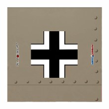 8" x 8" Military Themed Dice Tray - German