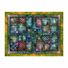 Dread Moon Rising Dungeon 29" x 22" Playmat with 2.5cm Tiles Dread Moon Rising Dungeon 29" x 22" Playmat with 2.5cm Tiles