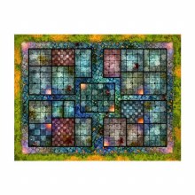 Dread Moon Rising Dungeon 33" x 25" Playmat with 3cm Tiles Dread Moon Rising Dungeon 33" x 25" Playmat with 3cm Tiles