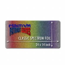 Custom 24" x 14" Classic Spectrum Foil Playmat