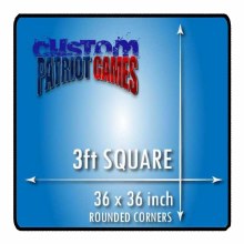 Custom 3ft x 3ft Table Top Black Stitched Playmat