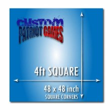 Custom 4ft x 4ft Square Playmat with Square Corners