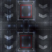 Black Hangar 3ft x 3ft Playmat