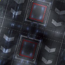 Black Hangar 3ft x 3ft Alternative Playmat