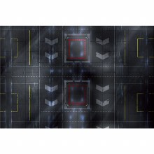 Black Hangar 6ft x 4ft Playmat