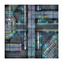 Cyberpunk Hanger 4ft x 4ft Playmat