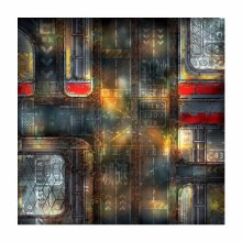 City at Night 4ft x 4ft Playmat