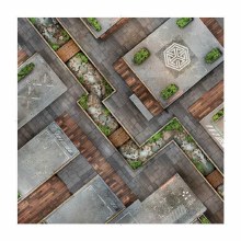Concrete Plaza 3ft x 3ft Playmat