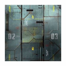 Cyberpunk Warehouse 4ft x 4ft Playmat