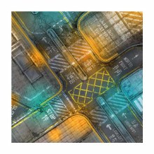 Neo Tokyo Streets 3ft x 3ft Playmat