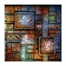 Old Warehouse 2ft x 2ft Playmat
