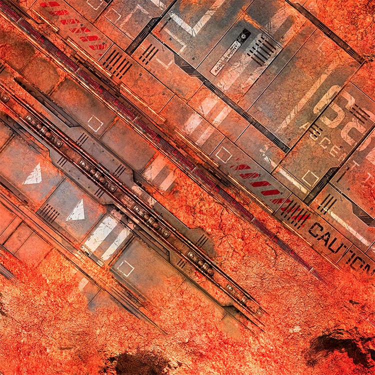 Red Earth 2ft x 2ft Playmat