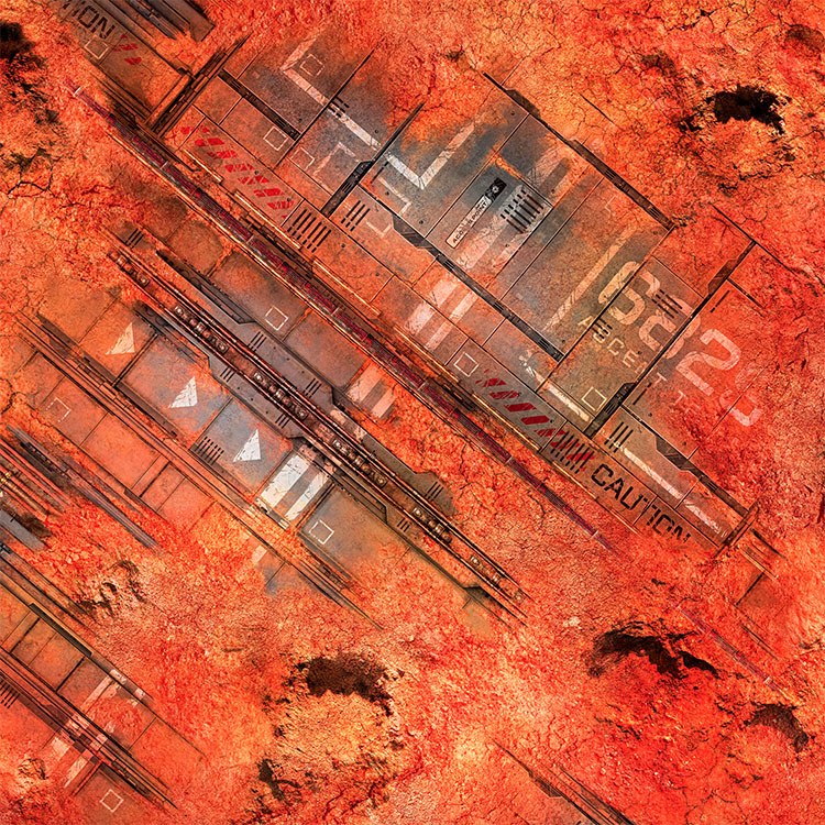 Red Earth 3ft x 3ft Playmat