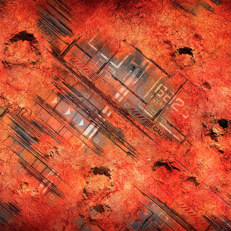 Red Earth 4ft x 4ft Playmat