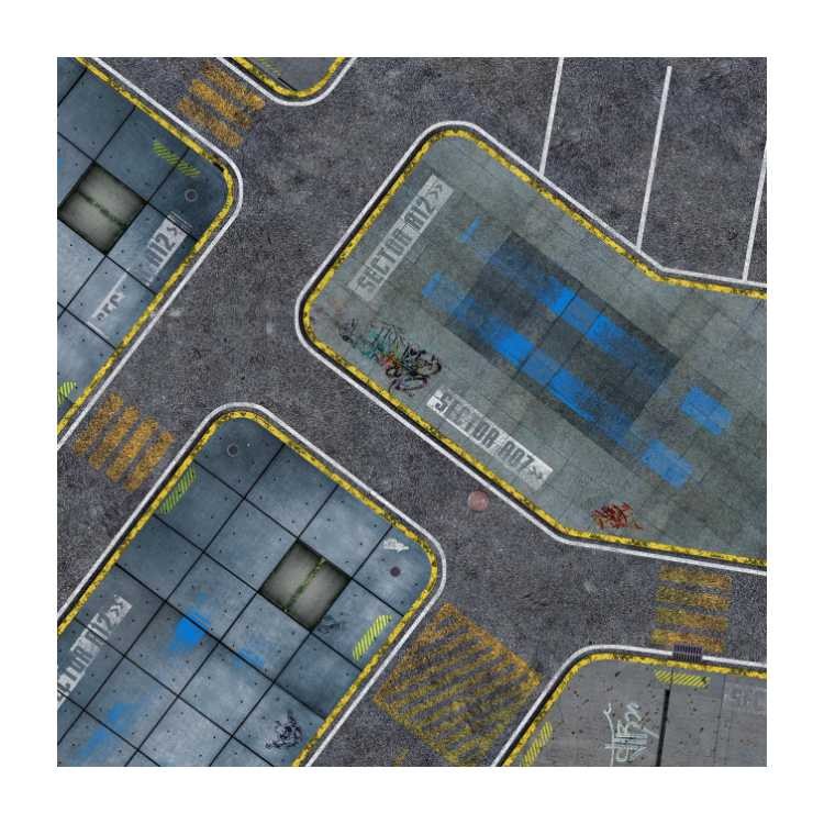 Average City 3ft x 3ft Playmat