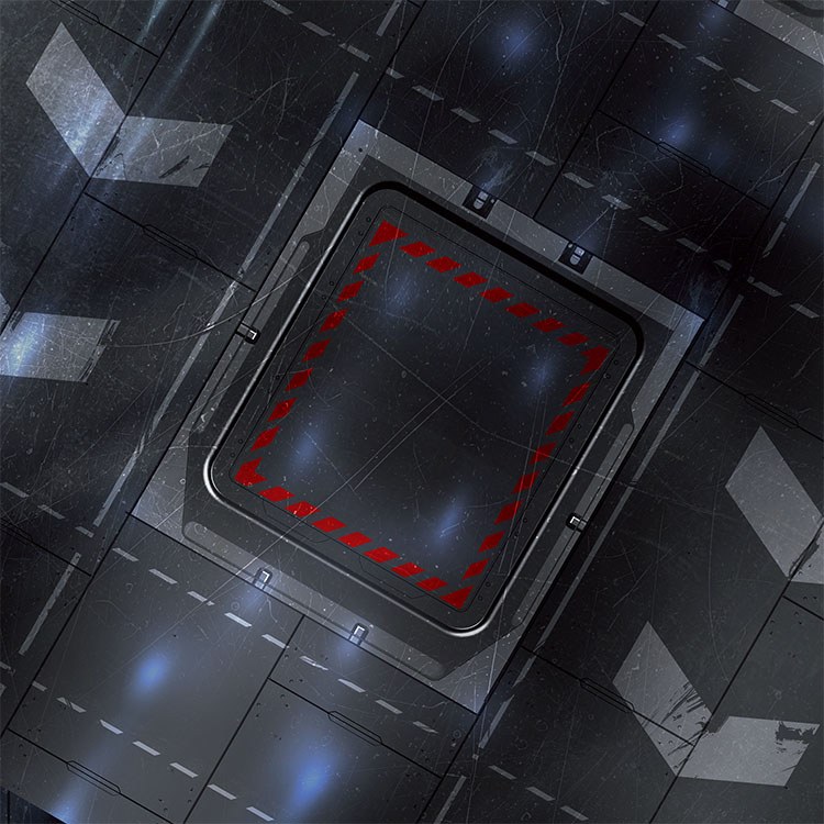Black Hangar 2ft x 2ft Playmat