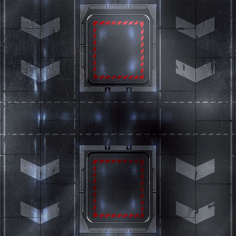 Black Hangar 3ft x 3ft Playmat