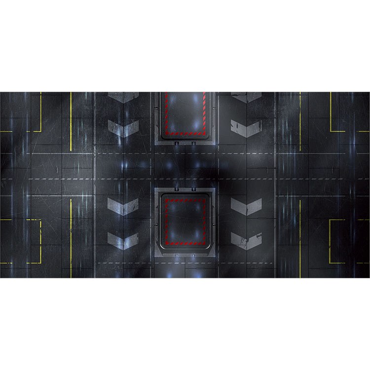 Black Hangar 6ft x 3ft Playmat
