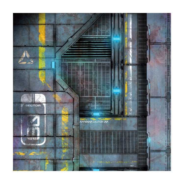 Cyberpunk Hanger 2ft x 2ft Alternative Playmat