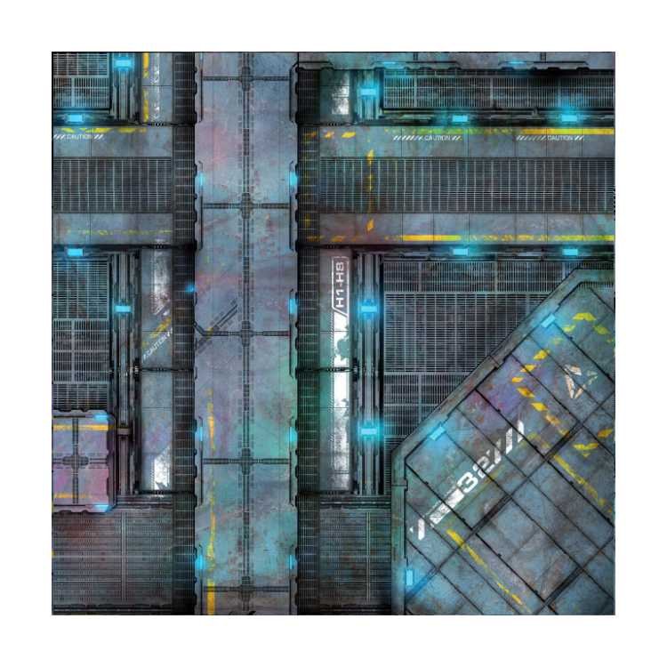 Cyberpunk Hanger 3ft x 3ft Playmat