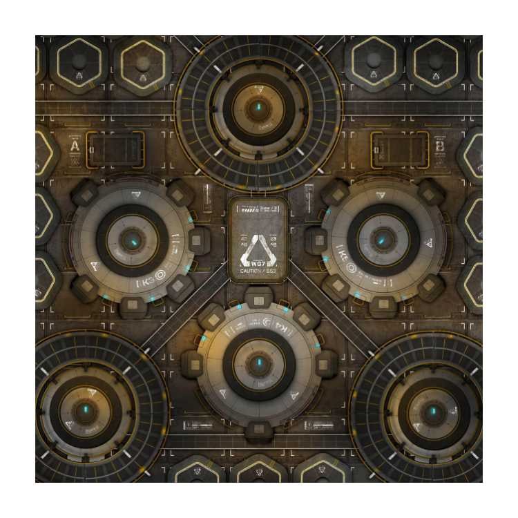 Launch Bay 4ft x 4ft Playmat