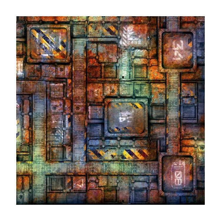 Old Warehouse 3ft x 3ft Playmat