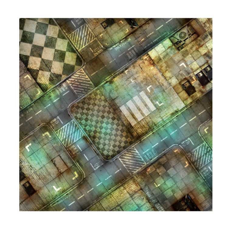 Plaza District 4ft x 4ft Playmat