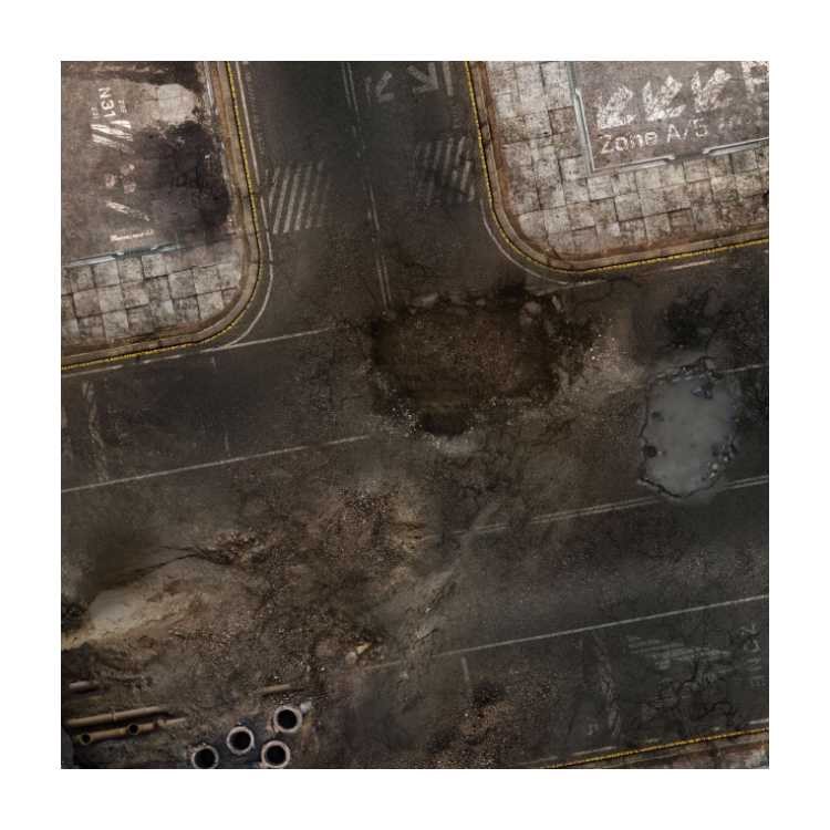 Roadworks 2ft x 2ft Playmat