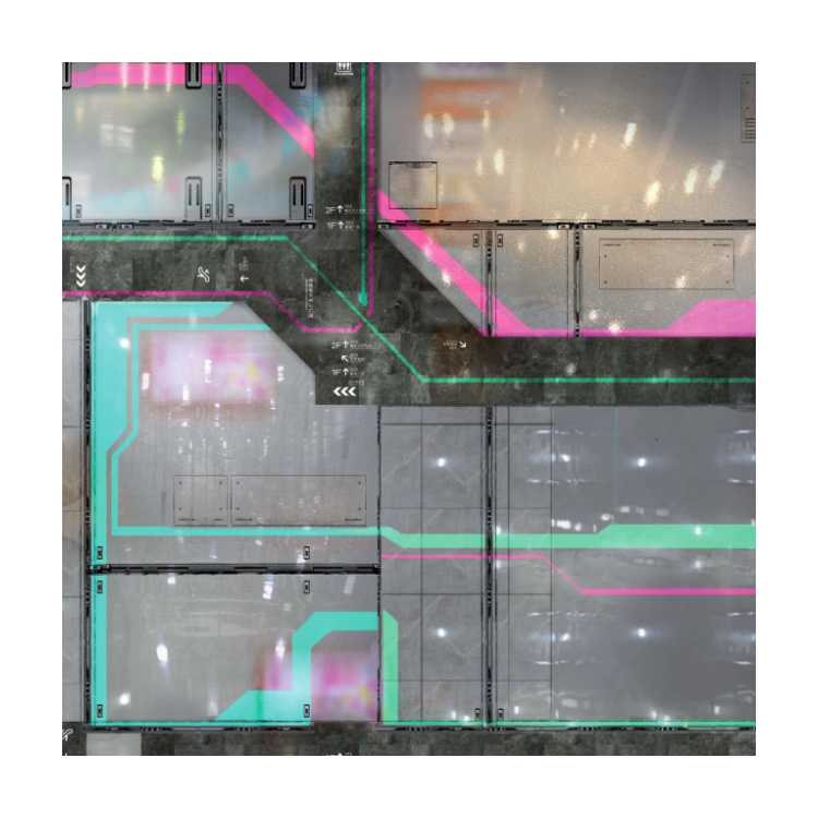 Shopping Mall 3ft x 3ft Playmat