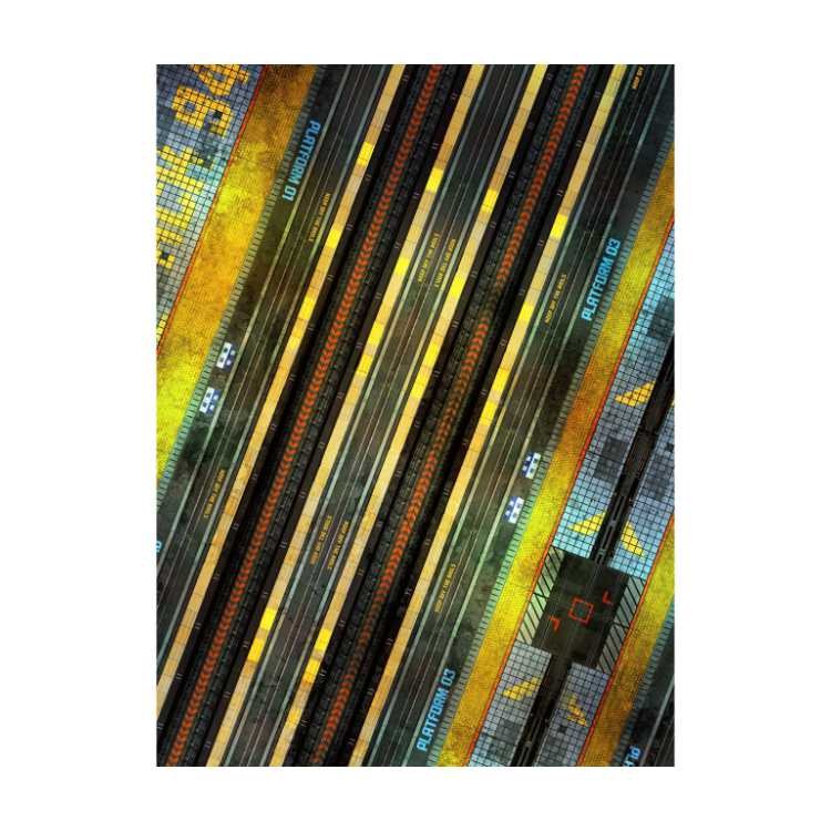 Train Station 22" x 30" Playmat