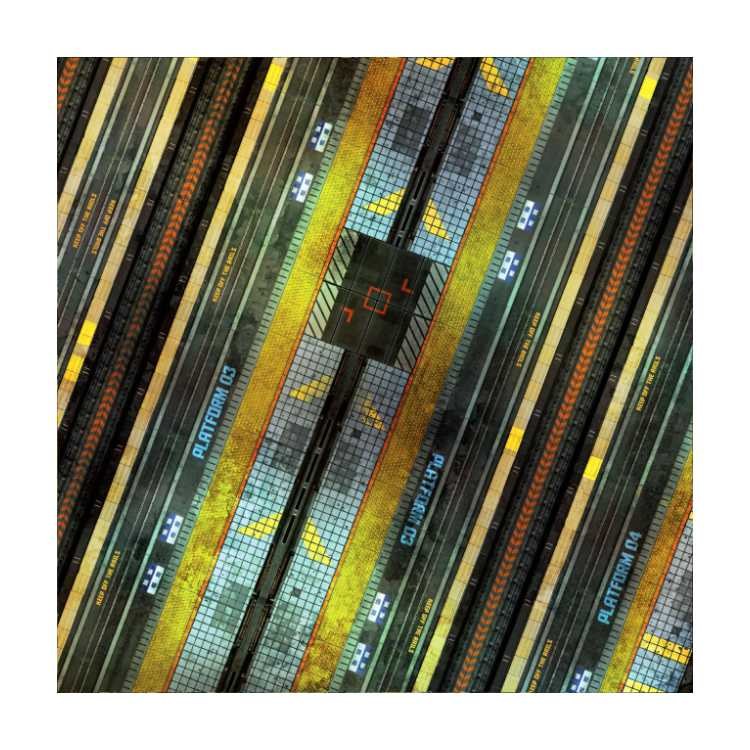 Train Station 2ft x 2ft Playmat