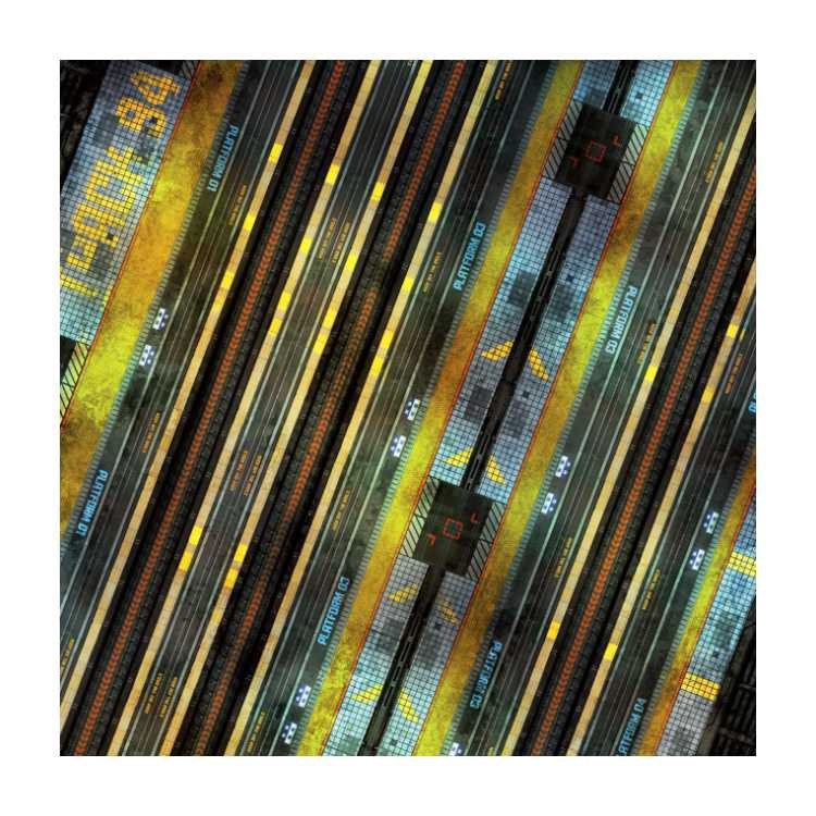 Train Station 3ft x 3ft Playmat