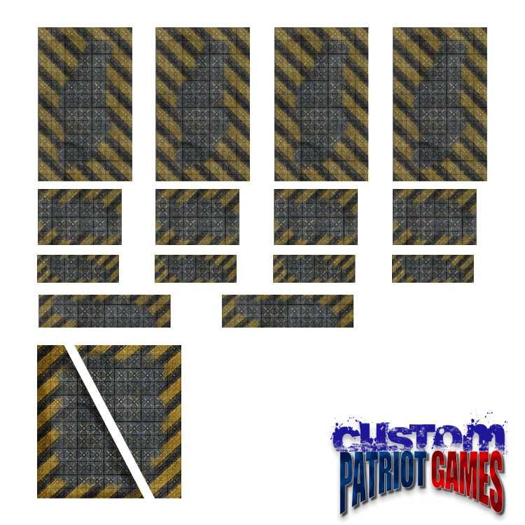Warhammer 11th Edition Terrain Footprint Set - City Hazard