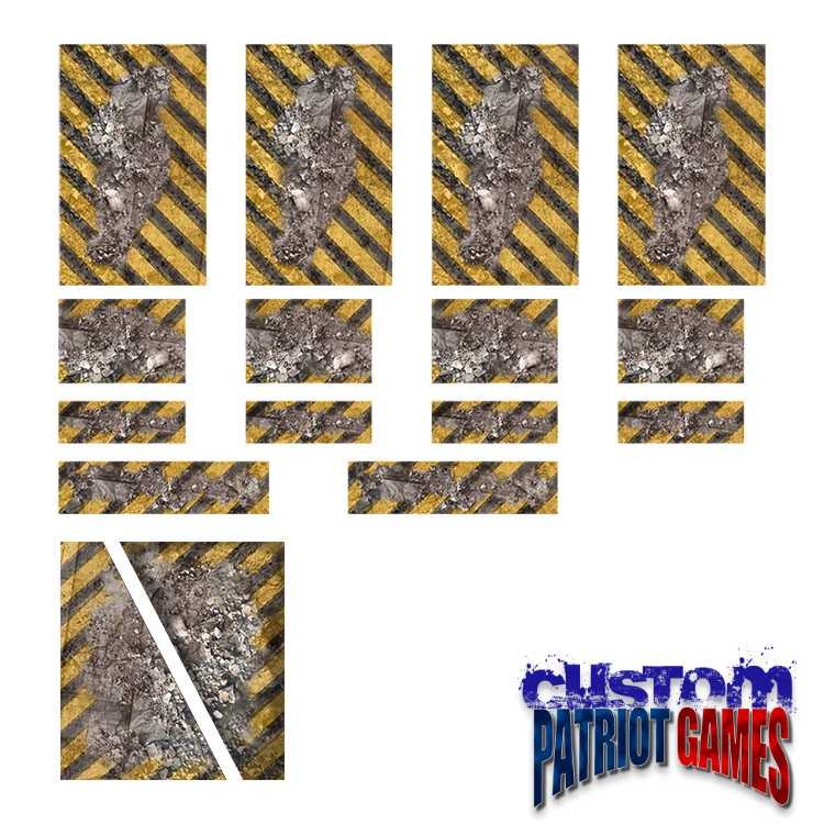Warhammer 11th Edition Terrain Footprint Set - Hazard Zone