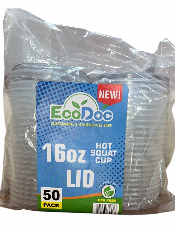 Ecodoc 16oz H/cup Lid(10x50)
