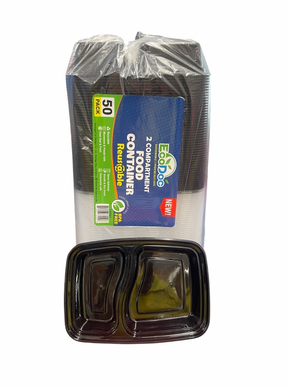 Ecodoc Black 2compartment 3x50