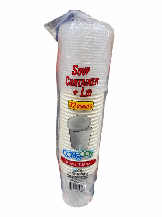 Hot Cup 32 Oz Covebay  (20cs)