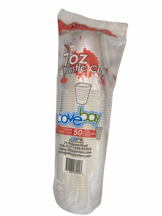 Covebay 7oz Plastic Cup 50pk