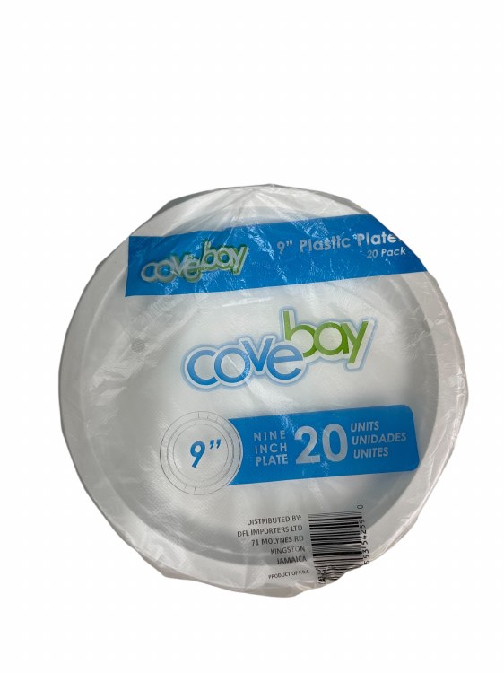 Covebay 9inc Plate 20pk 25cs