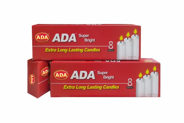 Ada S/bright Candle 8pk (30cs)