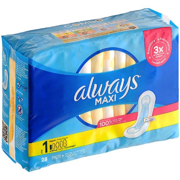 Always Maxi Reg 28pk 12 Cs #1