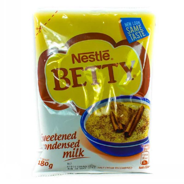 Betty Pouch Milk 180g (48cs)