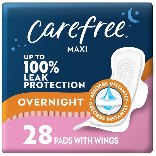 Carefree Maxi O/n Wings 4*28