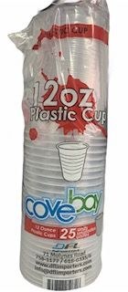 Covebay 12 Oz Plastic Cup 25pk