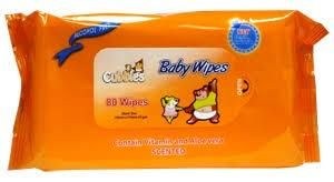 Cubbies Baby Wipes 80pk (24cs)