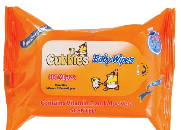 Cubbies Wipes 30pk (64cs)